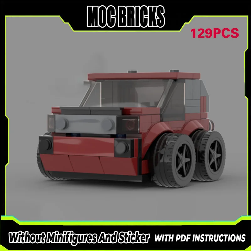 

Модель гоночного автомобиля MOC, конструктор из микро-блоков, внедорожник, модульная технология, подарки, праздничный набор для сборки, детские игрушки