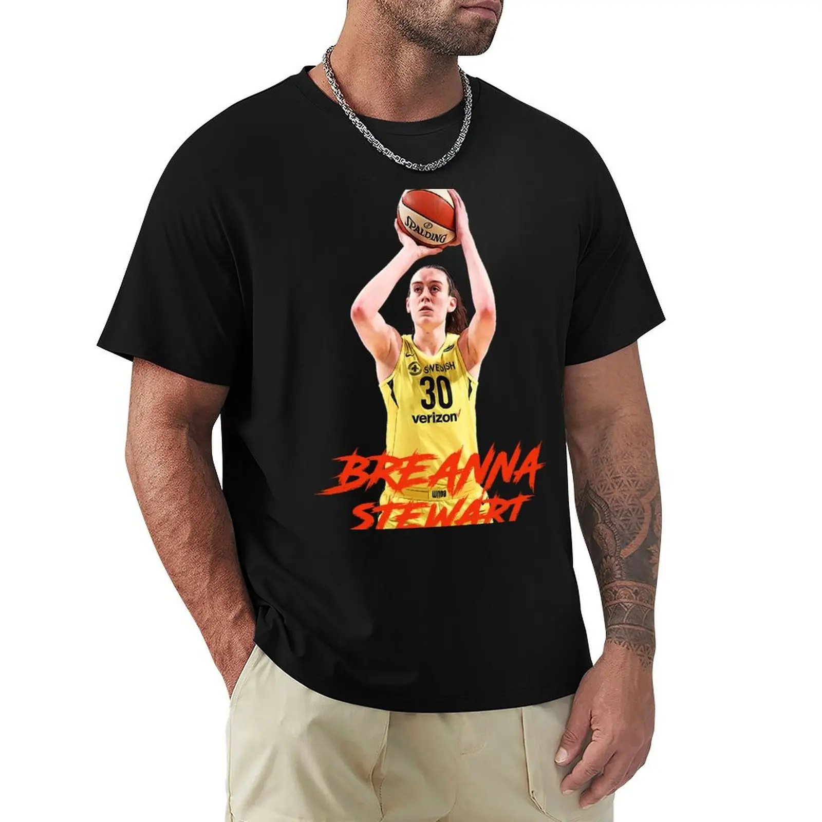 

Breanna Stewart Artwork T-Shirt Casual Graphic Print Tee