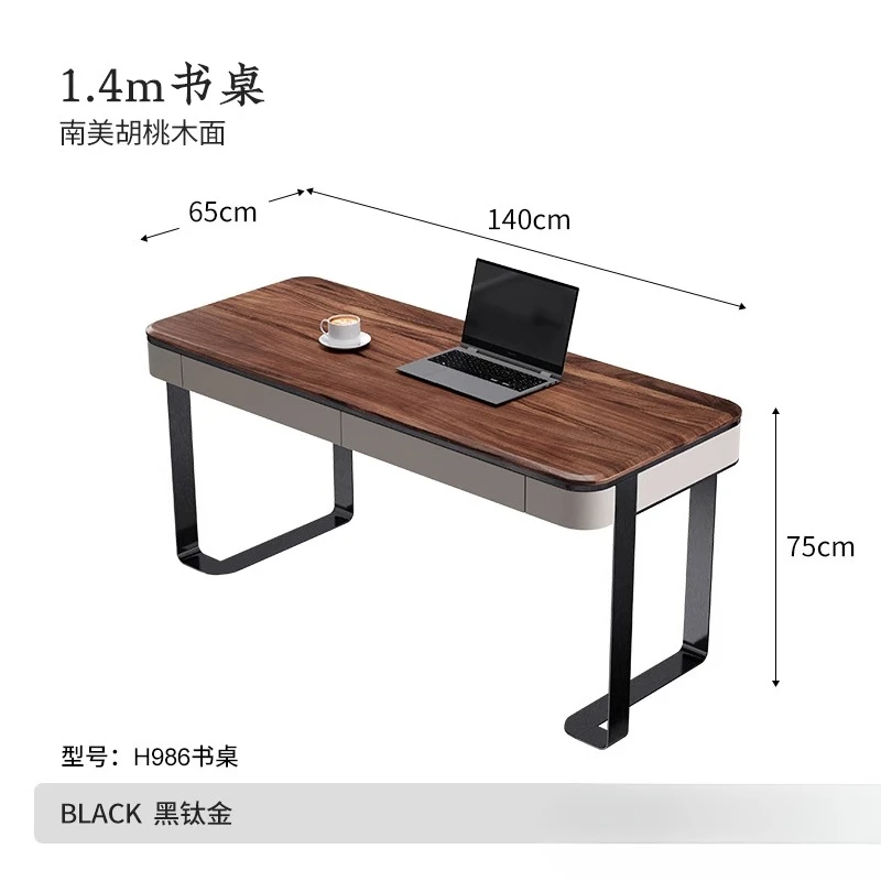 Mesa de madeira maciça, villa grande apartamento estudo combinando móveis mesa de computador original escrivaninha