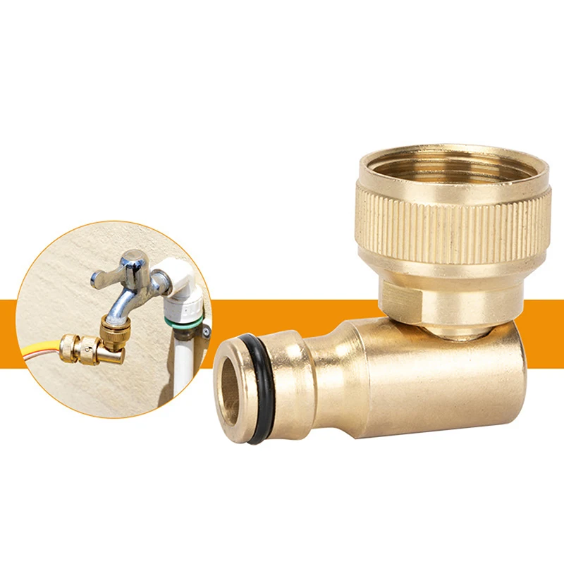 Hose Reel Swivel Elbow Quick Connector For Hoselock Plug 3/4in BSP Female Outdoor Garden Hose Faucet Adapter