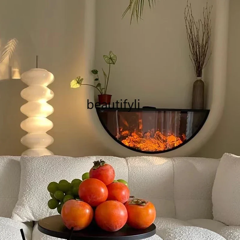 Simulated fire fireplace core U-shaped French American electronic false flame special-shaped fire light   home decoration