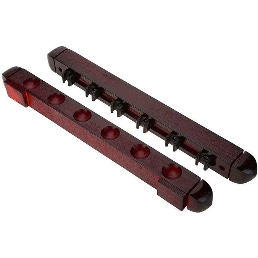 

AU-бильярдный держатель для кия, настенный подвесной 6-палочный кий, аксессуары для снукера, бильярдный бассейн, деревянная стойка для кия