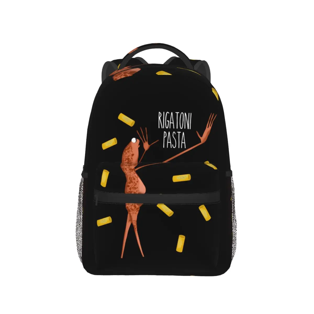 

Rigatoni Pasta Marcus The Worm Meme Backpack Hot Sale Daypack Large Capacity BookBag School Bag Shoulder Bags for Men Women