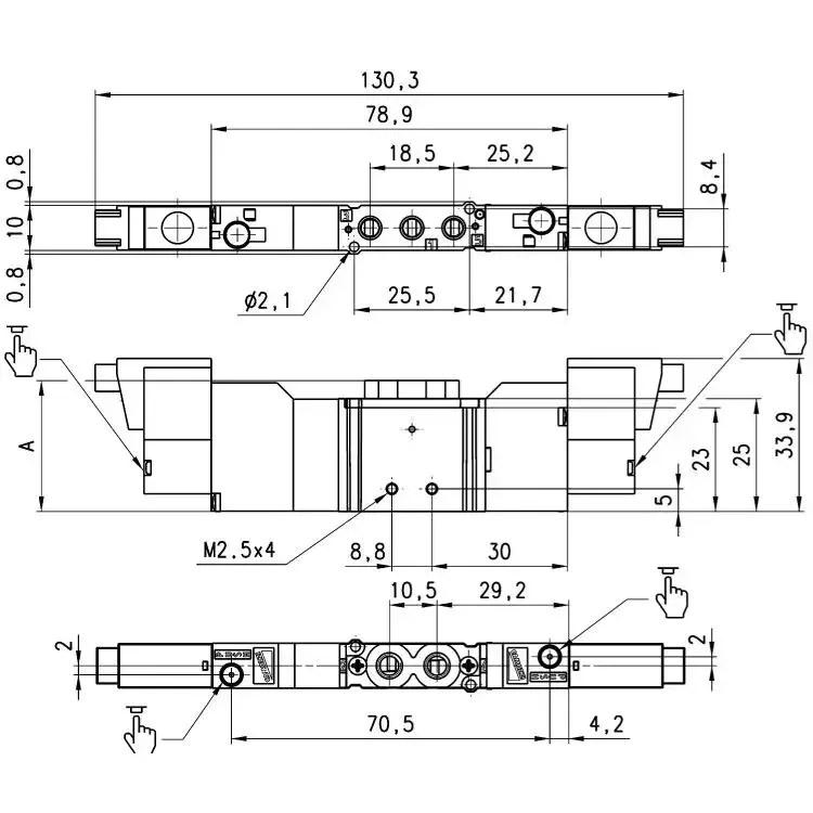 2026.4 Customized CAMOZZI Solenoid Valve EN631-11-PN3EN531-16-PN3E531-16-15-P53