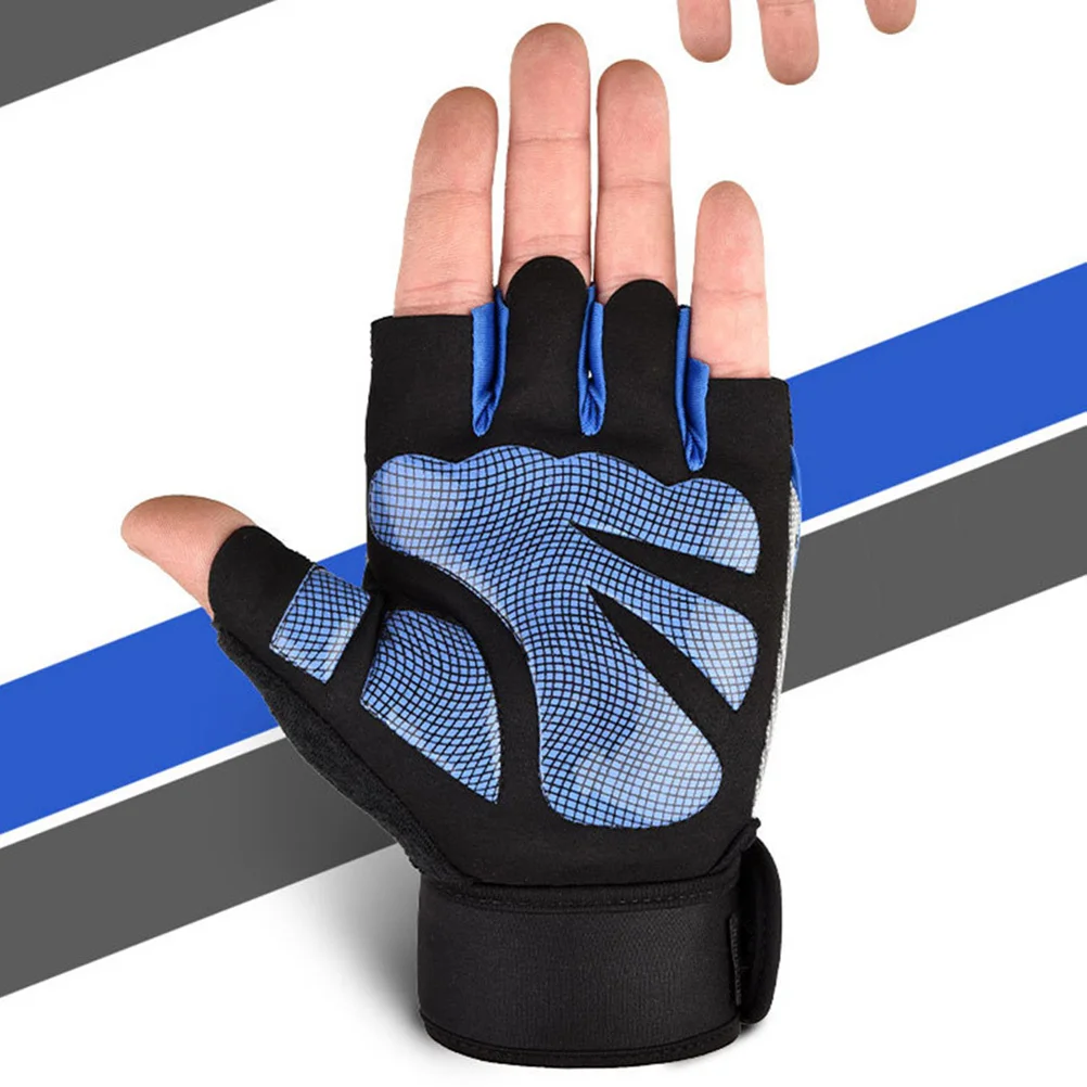 

1 Pair Anti-Slip 3D Palm Workout Gloves For Weight Lifting Training Fitness Gym Strength Shorty Wrist Wrap Sports Gloves