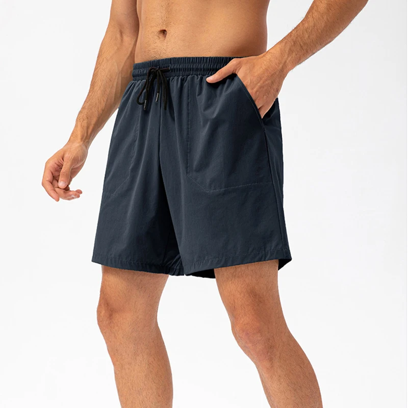 Shorts de corrida soltos masculinos, calça leve de ginástica, respirável, de secagem rápida, moletom casual versátil, elegante