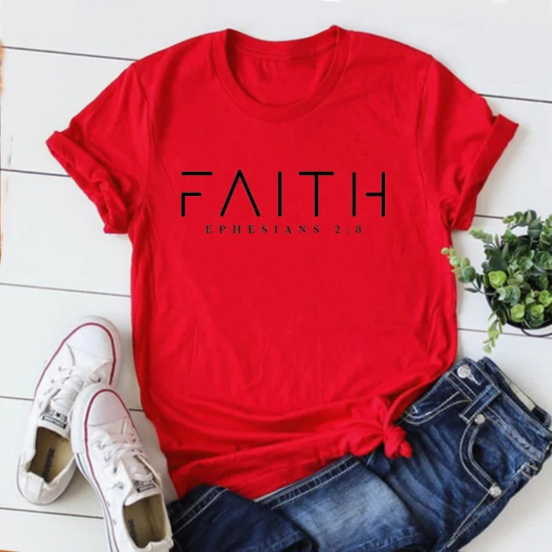 Faith Tshirt Harajuku Bible Verse Women Clothing Waymaker Tee Bible Quote Tops Gothic Christian Shirt m