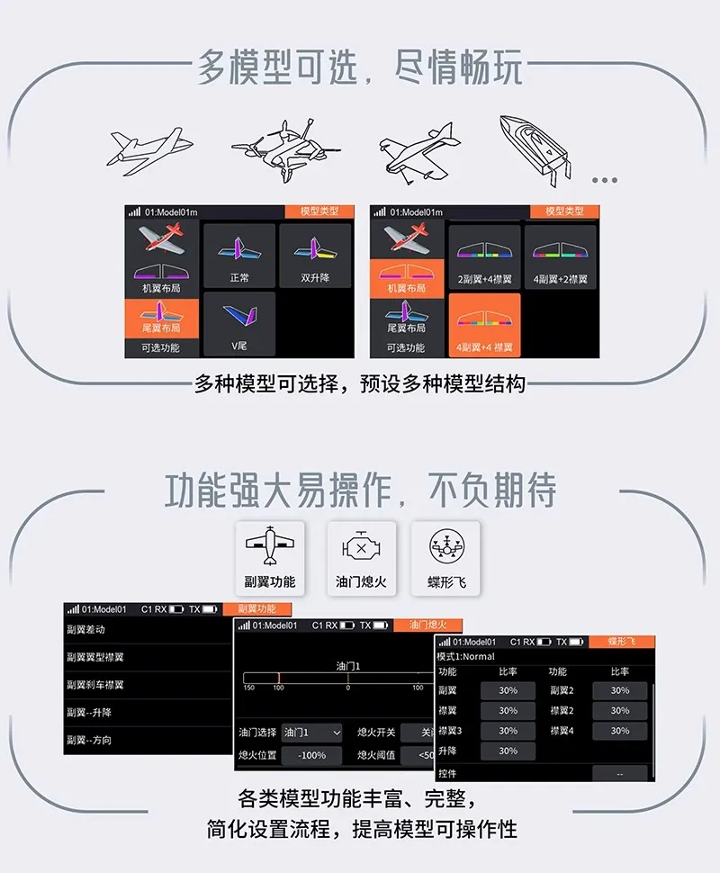 FLYSKY ST16 RC airplane 16 channel universal car and boat control board ANT protocol
