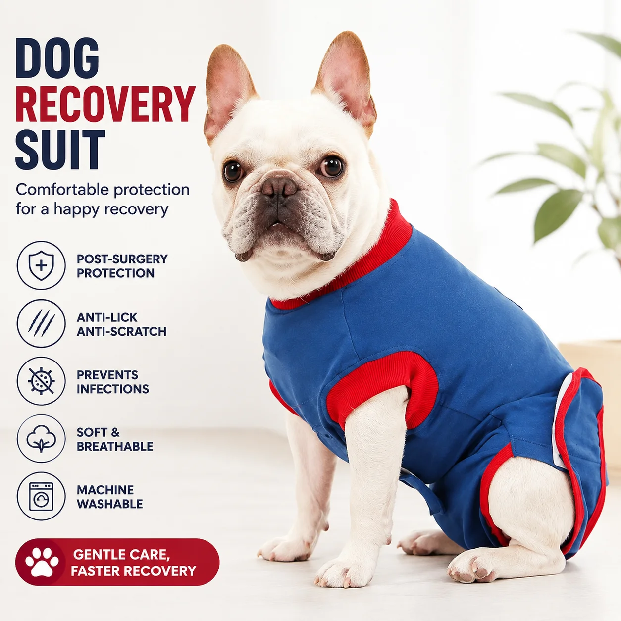 Dog neutering surgery recovery suit to protect wounds and prevent licking weaning suit Post-operative care of female dogs