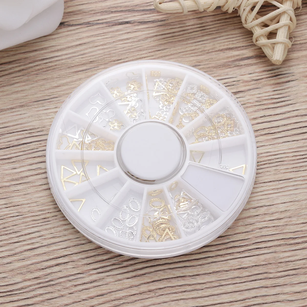 

1pc Nail Art Metal Rivet Studs Decorations Mixed Diy Design Accessories For Natural False Nails Home Decoration Elegant Style