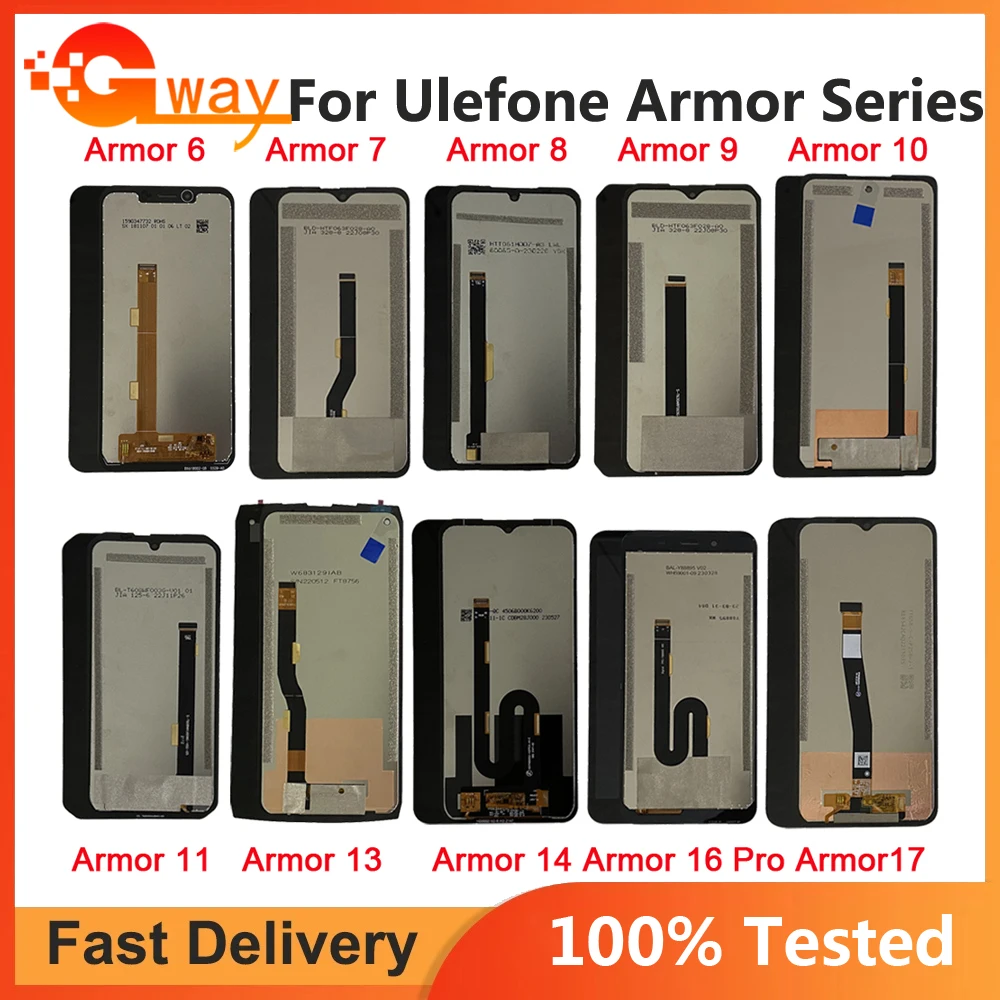 For Ulefone Armor 8 Pro Armor 11 Armor13 Armor 14  Armor 21 22 Armor 24 Armor23 26 Ultra LCD Touch Screen Digitizer