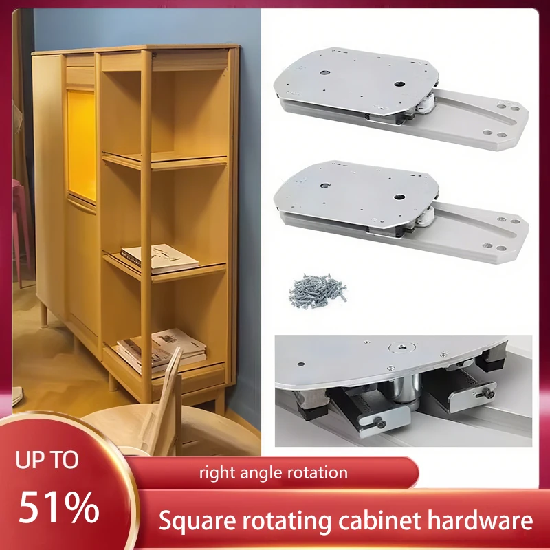 360 Degree Side Swing Cabinet Hardware Hidden Rotation Corner System For Kitchen Cabinets Storage Accessory Unit