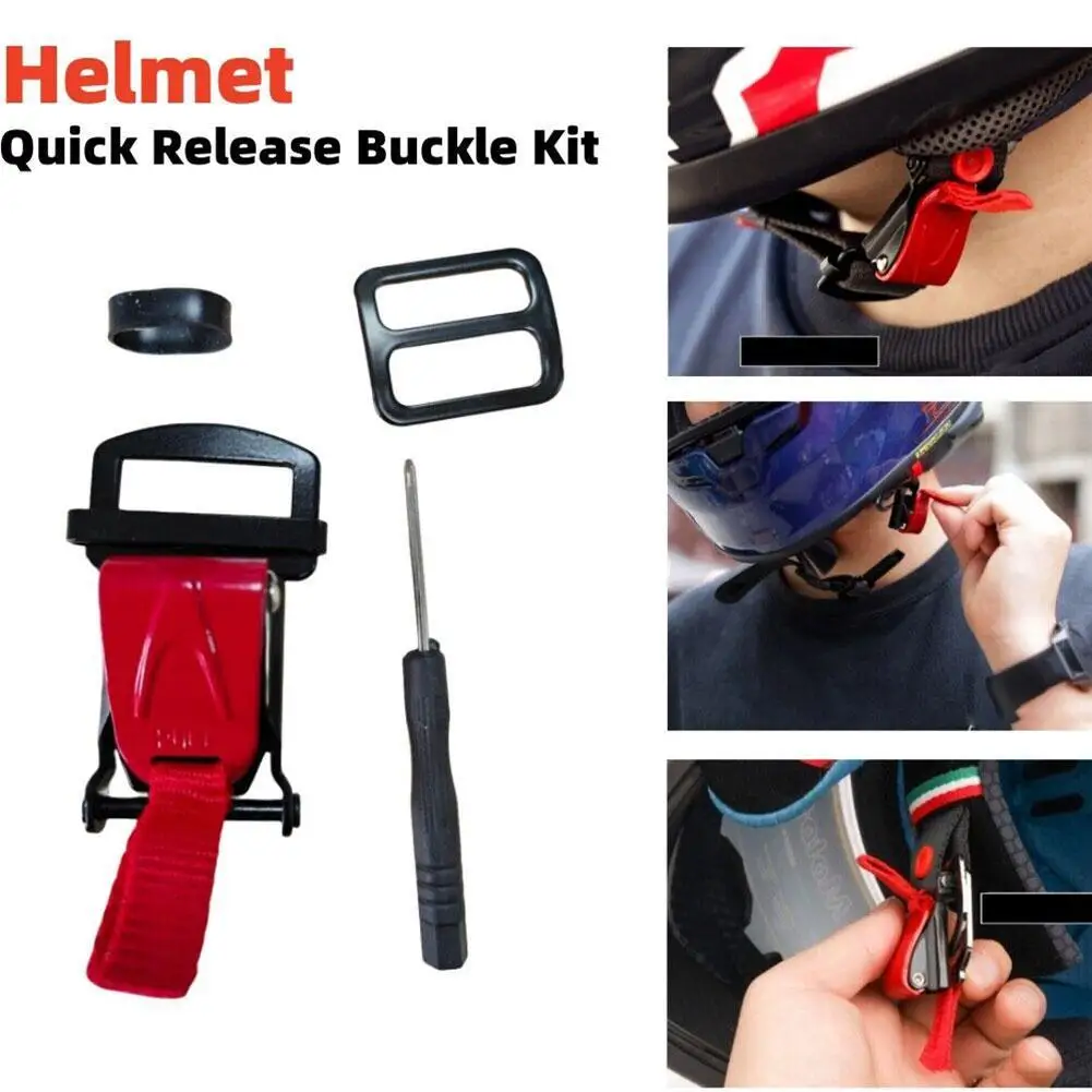 Safety Helmet Buckle Lock Quick Release For Racing Car Motorbike Bike Helmet Helmet Strap Clip Fast Buckles