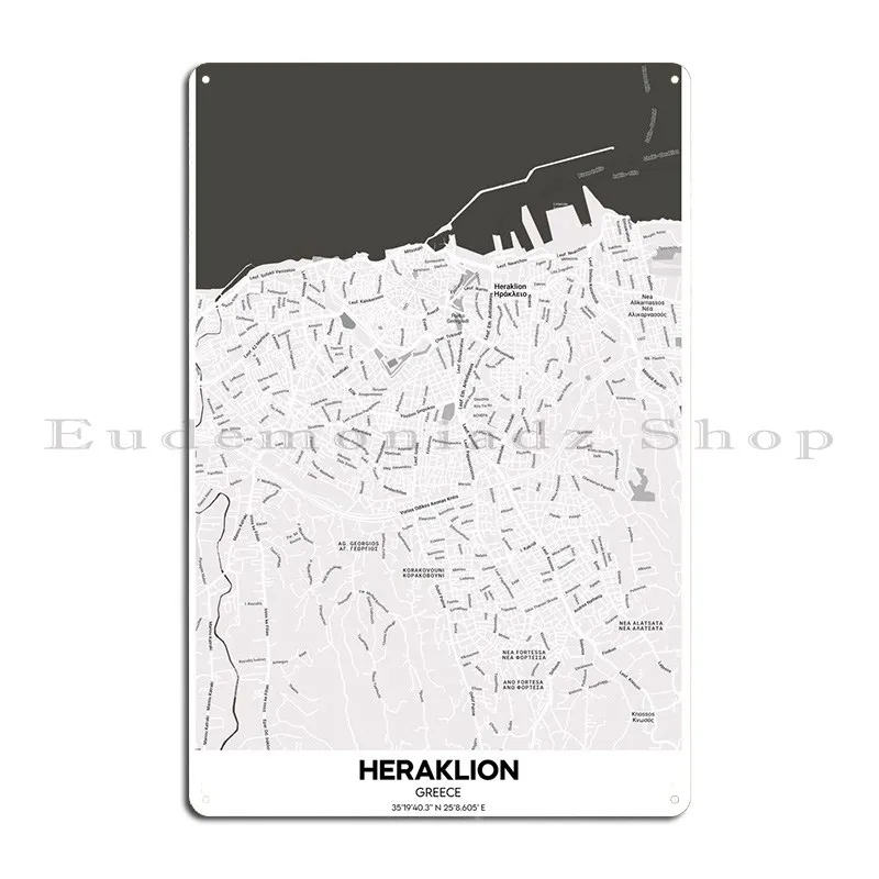 Poster Heraklion Metal Sign Poster Garage Garage Bar Cave Customize Cinema Tin Sign Poster