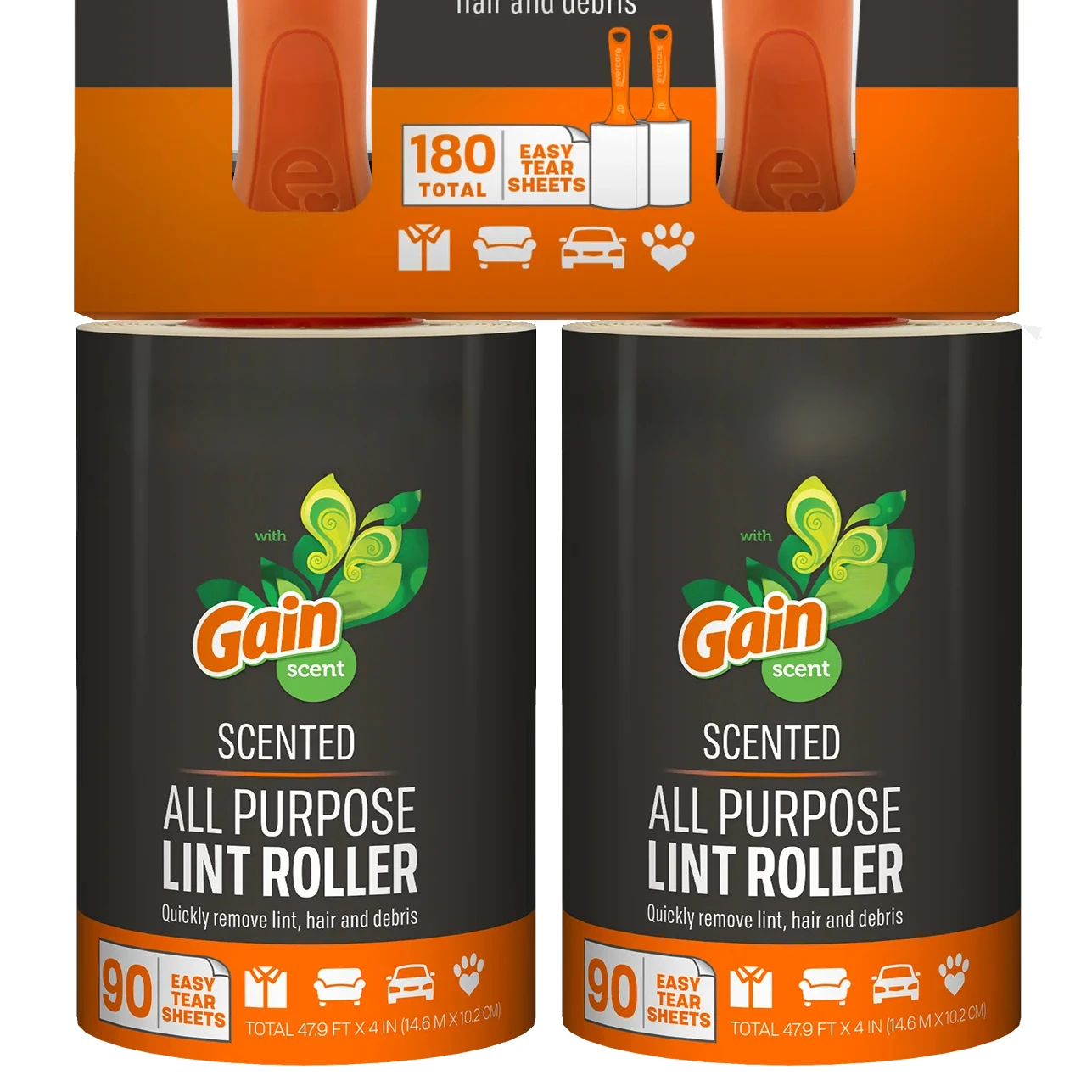 أسطوانة الوبر المعطرة لجميع الأغراض من Evercare Gain، عبوة من قطعتين