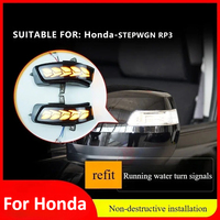 For Honda Buwei STEPWGN-RP3 rearview mirror, running water turn signals, a touch of blue daytime running lights, dragon scales