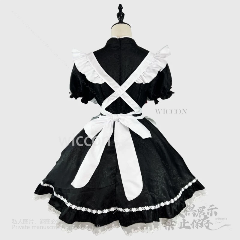 New Chinese Style Y2K Jirai Kawaii Lolita Dress Maid Suit S-5XL Maid Clothing Full Set Cosplay Lolita Dress Women Girl Party