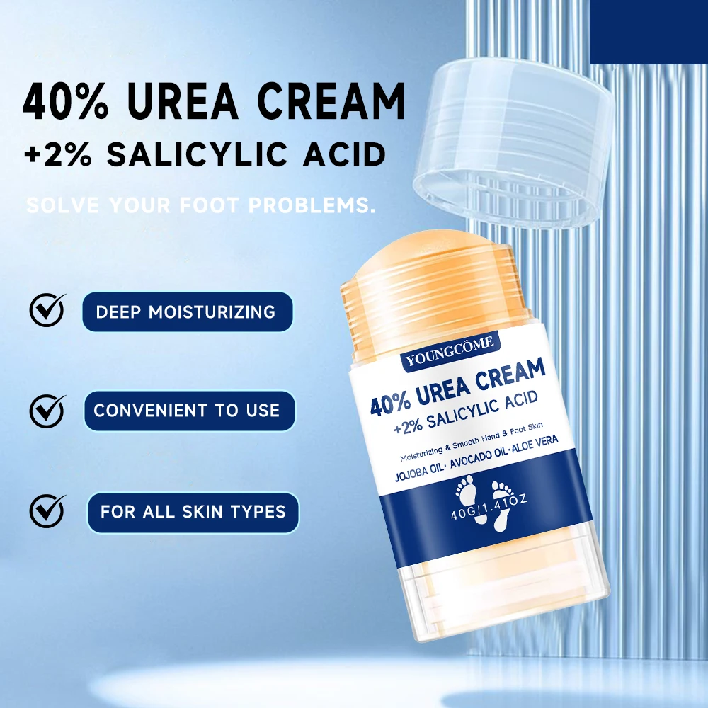 40% Urea Foot Cream +2% Salicylic Acid Moisturizing & Exfoliating, Cracked Heel Repair, Deep Hydration for Dry Feet Long protect view 4