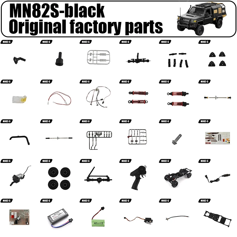 MN MODEL MN82S LC79 RC Car Original Factory Parts Receiver, Motor, Remote Control Lamp Wire, Transmission Shaft, Lampshade...