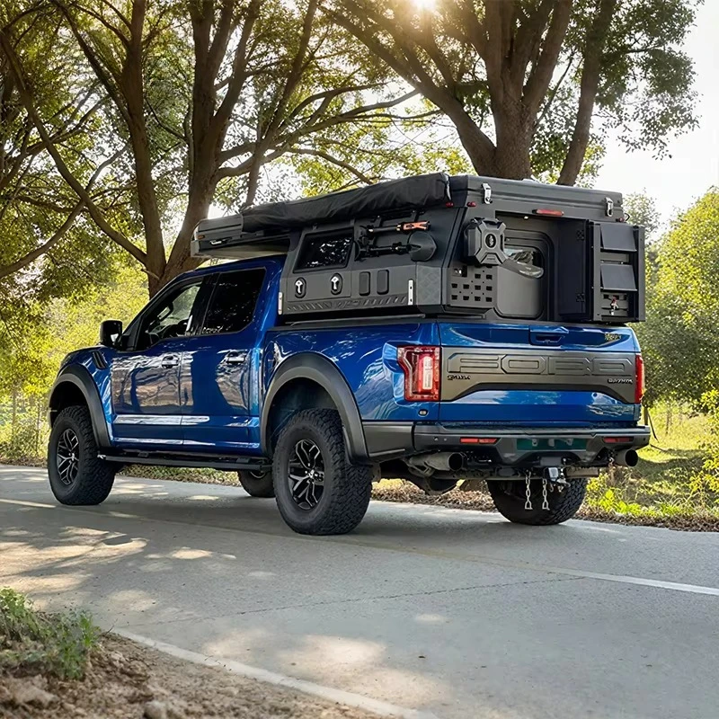 Camper para Camioneta con Tienda de Campaña Desplegable en el Techo, Camper Deslizable para Camioneta, Venta Directa de Fábrica