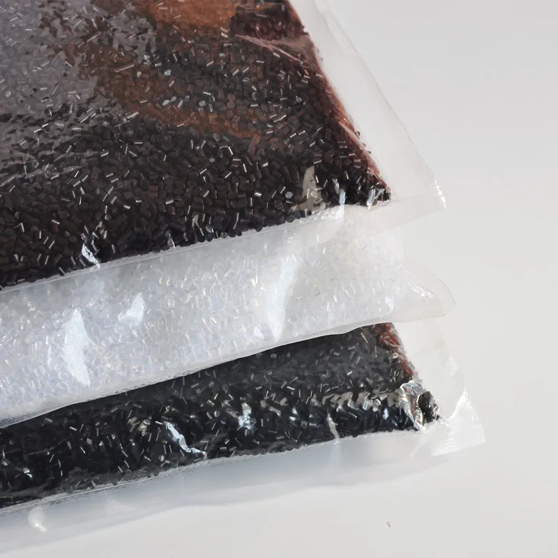 1kg/lot Transparent  Brown Black Italian Keratin Glue Grain Keratin Glue For I tip/ U-tip Hair Extension