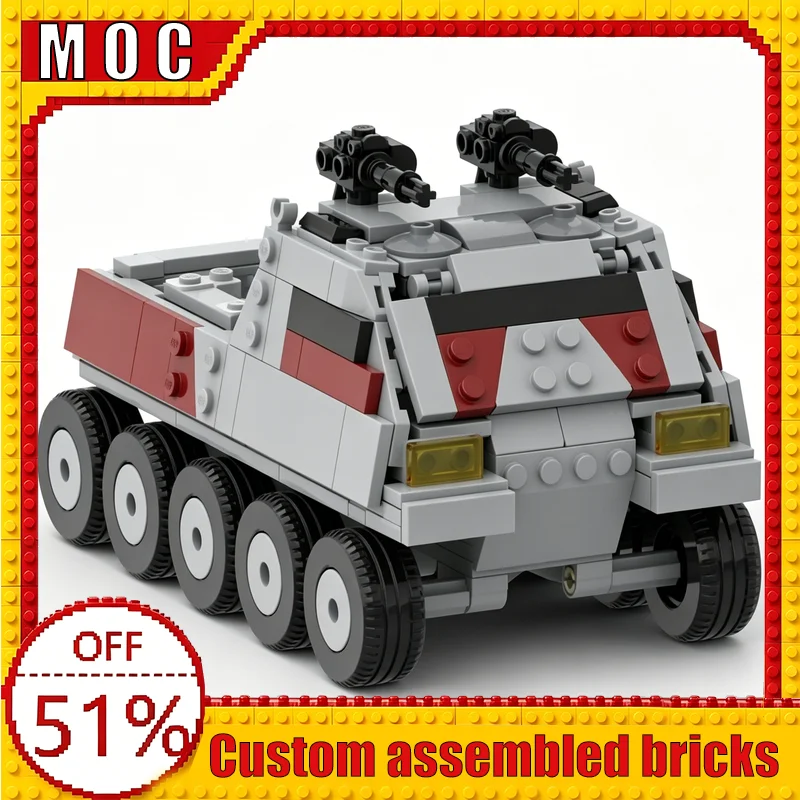 

410PCS HAWv‑C2 Technology Cargo Variant Puzzle Wars Armored Troop Transport MOC Model Building Blocks DIY Assembly Birthday Gift