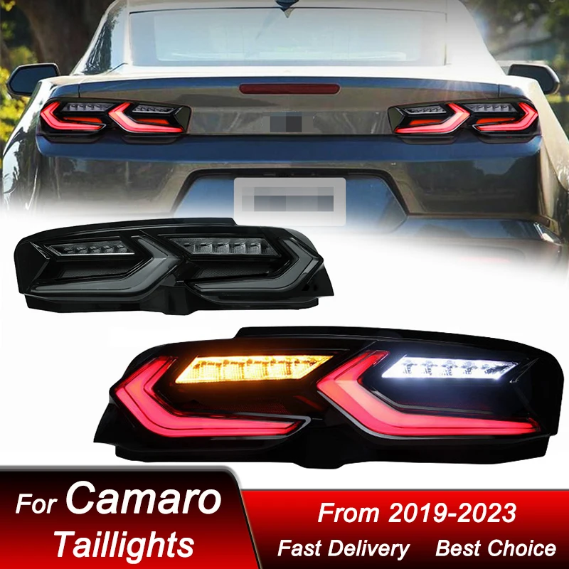 Car styling Tail Lights For Chevrolet Camaro 2019-2023 to new style full LED Dynamic Turn Signal Light Tail Lamp Assembly