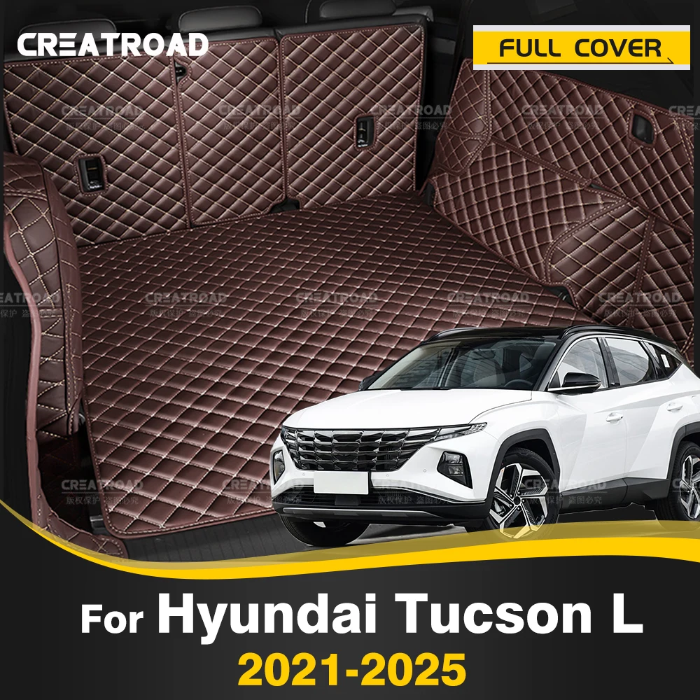 

CREATROAD For Hyundai Tucson 2021-2025 2024 2023 Auto Full Coverage Trunk Mat Car Boot Cover Pad Cargo Liner Interior Accessorie