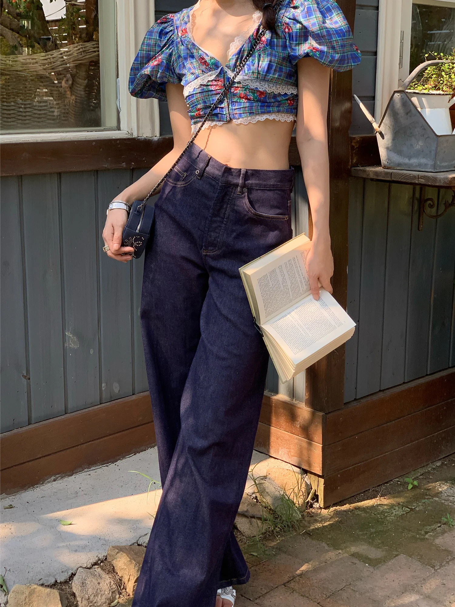 

Джинсы Amor DDD Soft, темно-синие, прямого кроя, универсальные, с высокой талией, на молнии, летние, тонкие, длинные, прямые брюки