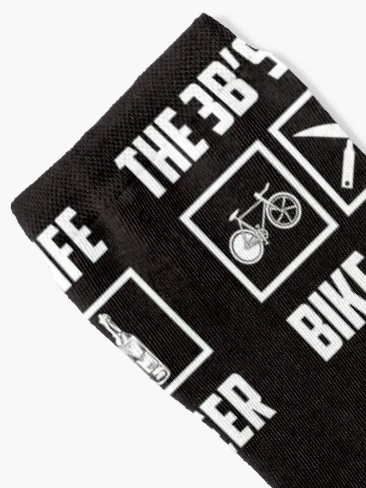 Bike BBQ Beer Bicycle Ride Eat Drink Funny Gift Socks men cotton high quality Hiking boots Socks For Girls Men's