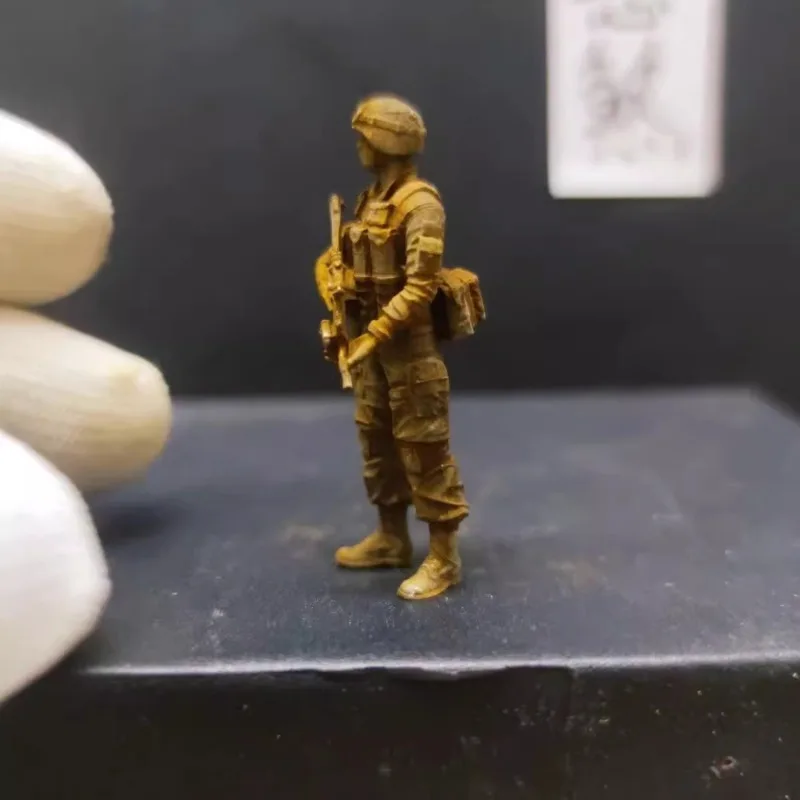 Figurines Miniatures en Métal et Cuivre Fin de Haute Précision, Accessoires d'Ornement de Soldats de Troupes Spéciales, Modèle Micro Monde
