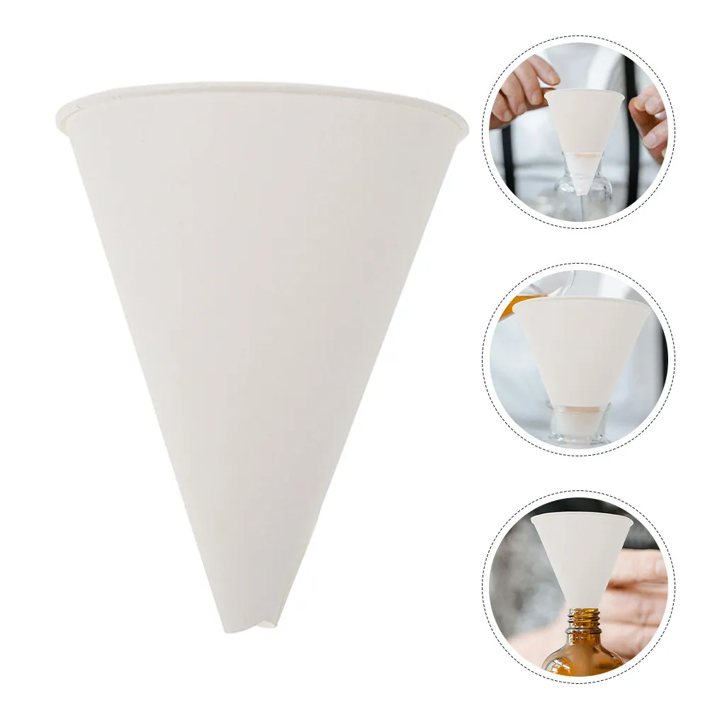 25Pcs Disposable Paper Funnels Large Capacity Oil Funnel Kit for Automotive Motor Oil Filling Bottle Funnels
