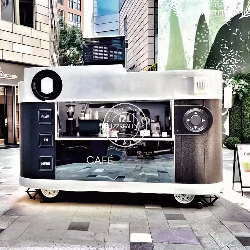 Remolque móvil personalizado para comida, camión de comida para Pizza, Perro Caliente, para Catering, calle, carrito expendedor de comida rápida