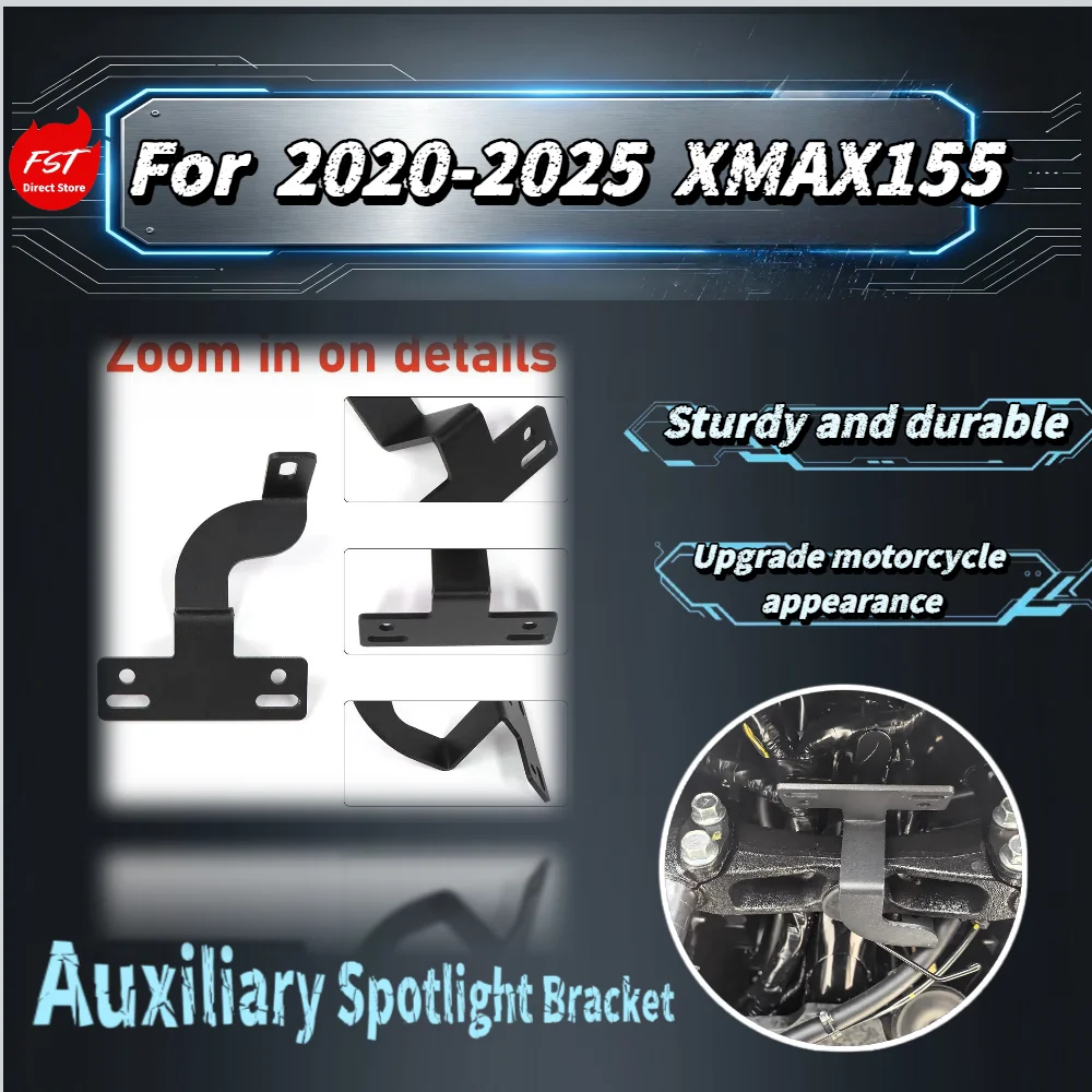 

For NMAX155 2020-2025 Auxiliary Spotlight Bracket Upgrade Hidden Fog Light Holder Modified Accessories