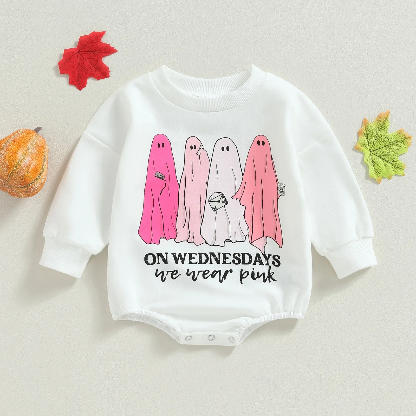 

Halloween New Baby Clothes Ghost Print Newborn Photography Romper Newborn Baby Romper m