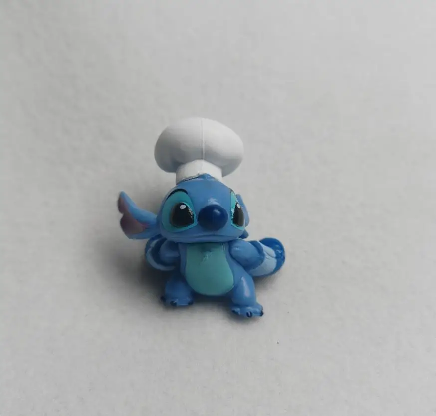 8 pezzi 3-4 cm Lilo & Stitch cartone animato carino figura modello collezione Anime ornamento da tavolo decorazione torta di compleanno giocattoli per bambini regali