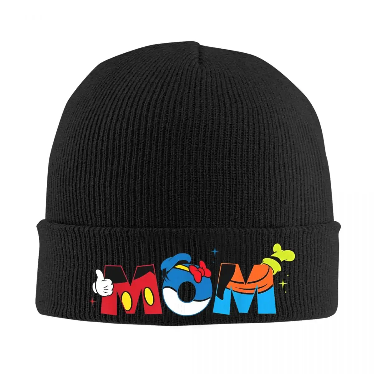 Mickey Mouse And Friends Mom Mother-s Day Birthday Beanie Hats Skullies Beanies Head Wrap Men Women Caps Bonnet Hats Gift Idea