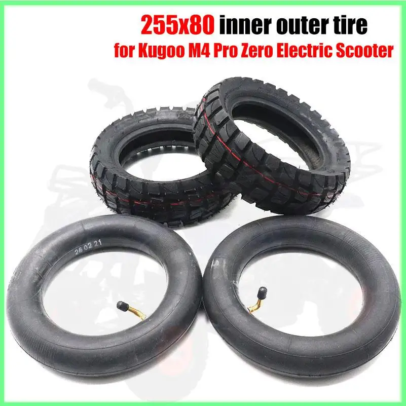 Original 255x80 Außenreifen für KuKirin G2 Max/G2 Master/G3 Pro Kickscooter 80/65-6 10×2,5 Schlauchreifen Offroad-Luftreifen