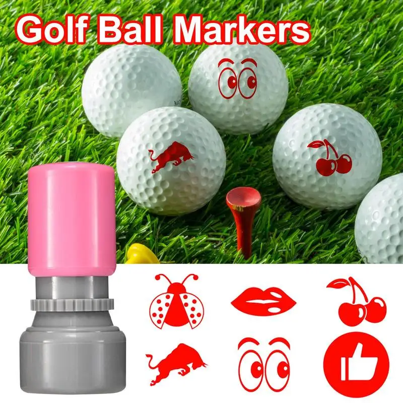 Waterproof Golf Ball Stamper Stamp Marker Impression Seal Quick-dry Multicolors Golf Accessories Symbol For Golfer Gift