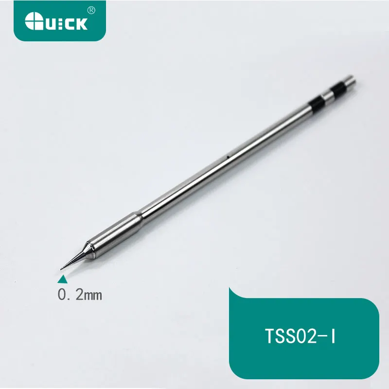 Original QUICK TS1200A Lead Free Solder Iron Tip Handle Welding Pen Tools TSS02 Electric Soldering Iron Head TSS02-3C-J-I-K-SK