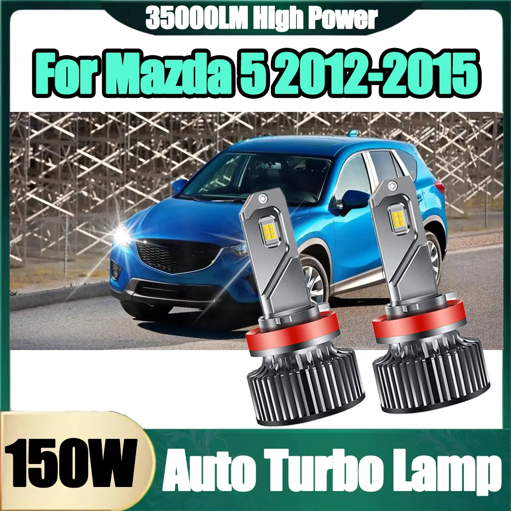 

2pcs 6000K White Super Bright 35000LM Auto Turbo Lamp LED Headlamps H11 H8 H9 LED Headlight Bulbs 12V 24V For Mazda 5 2012-2015