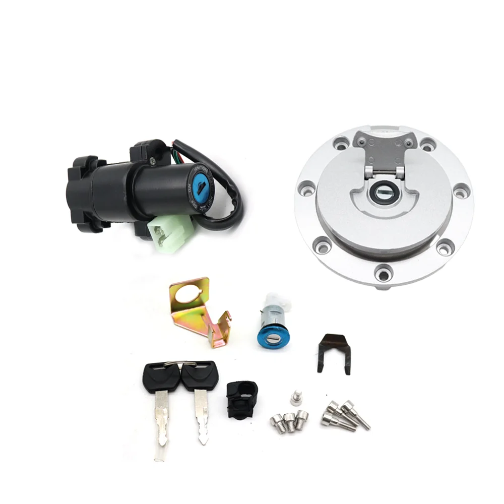 For Honda NT650 700V VTR1000 VFR800 CBR1100XX CBR600RR CBR600 F4 F4I Motorcycle Fuel Gas Cap Seat Lock Key Ignition Switch Set