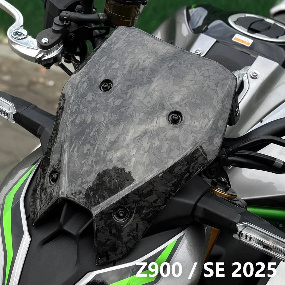 

For Kawasaki Z900 Z 900 SE 2025-2026 Motorcycle Touring Windshield Visor Windscreen Wind Deflector Accessories Forging pattern