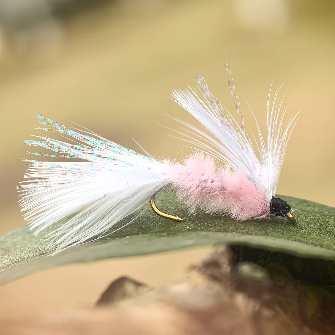 6 Stück schwimmende Fliegenfischerfliegen, künstliche Fliegen, Woolly Bugger mit Flash-Tinsel für Forellen-, Barsch-, Lachs- und Süßwasserfischen