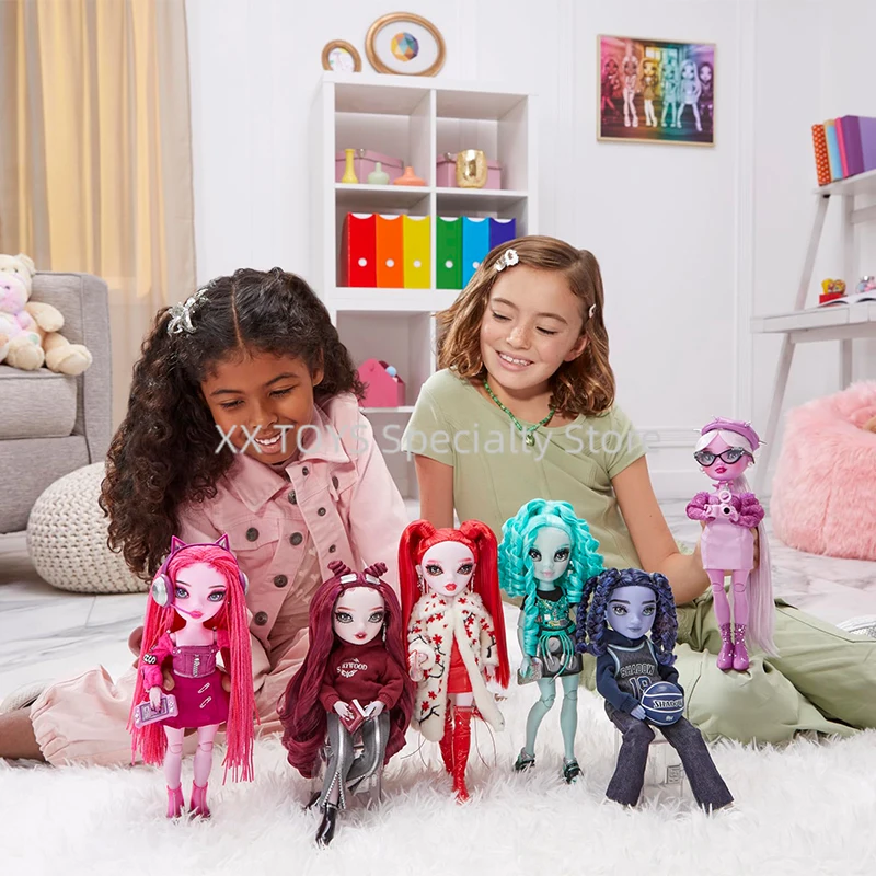 Arco Iris High Shadow muñeca de alta moda Daria Roselyn Pinkie traje de moda y más de 10 accesorios de juego coloridos conjunto de regalo para niños
