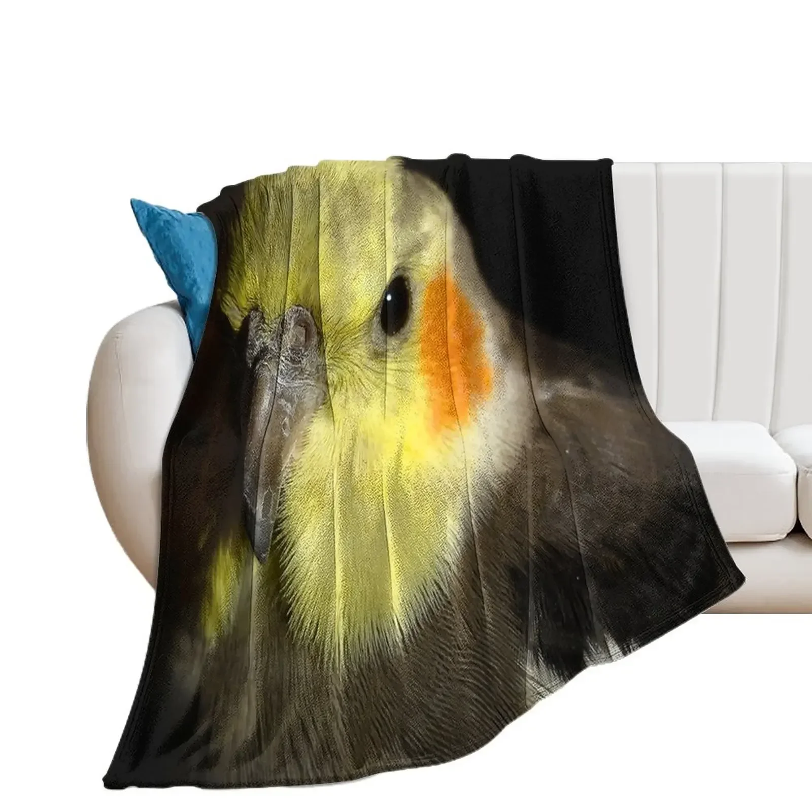 

Cockatiel Portrait Throw Blanket Thin Bed linens Luxury St Sofa Throw Blankets