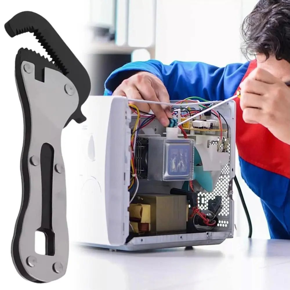 

Non-Slip Handle Adjustable Wrench Short Handle Ergonomic Design Small Wrench Lightweight Rough Wrench Miniature Wrench