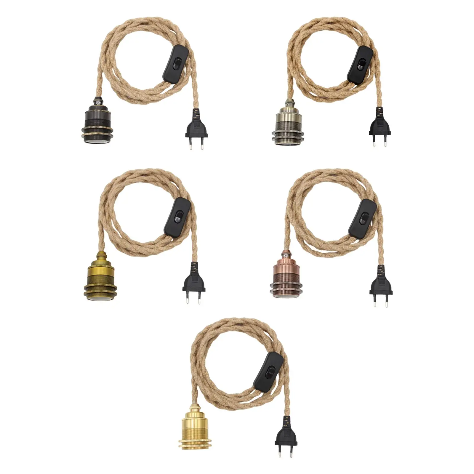 Retro Lamp Cord Flexible Decor Pendant Light Cord DIY for Living Room Office Hotel Industrial Pendant Lighting Light