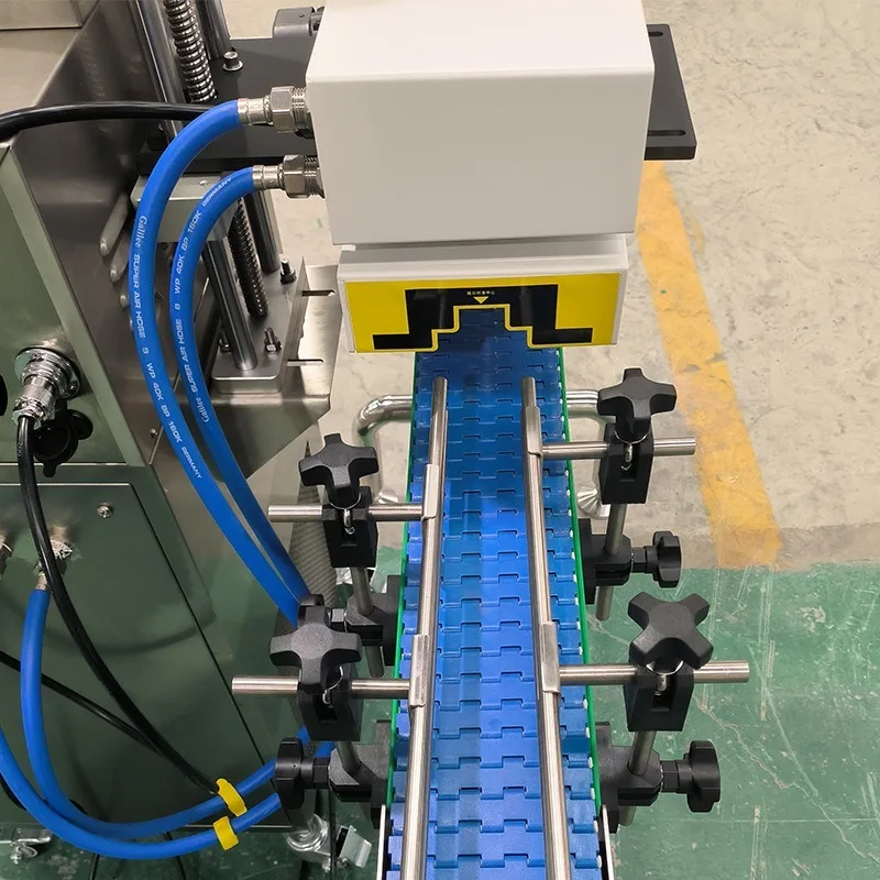 Plastic bottle medicine bottle honey bottle air-cooled continuous aluminum foil sealing machine equipment