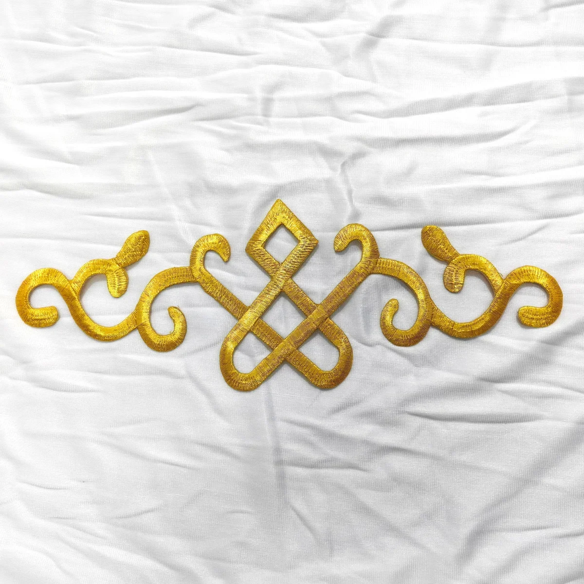 1 Piece Gold Embroidery Appliques Iron On Patches For Cosplay Diy Clothes  Trims Garments Budges Accessories